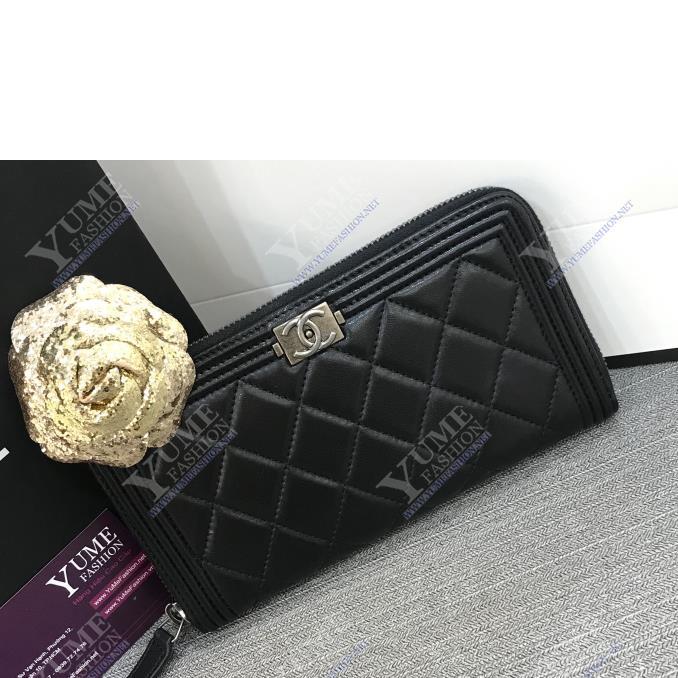 BÓP NỮ CHANEL&nbsp;Wallet Boy Lambskin