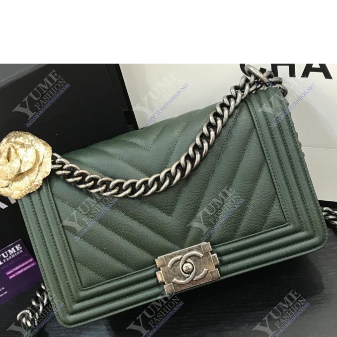 TÚI XÁCH CHANEL Boy V Caviar Leather