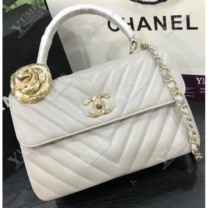 TÚI XÁCH CHANEL FLAP BAG WITH TOP HANDLE