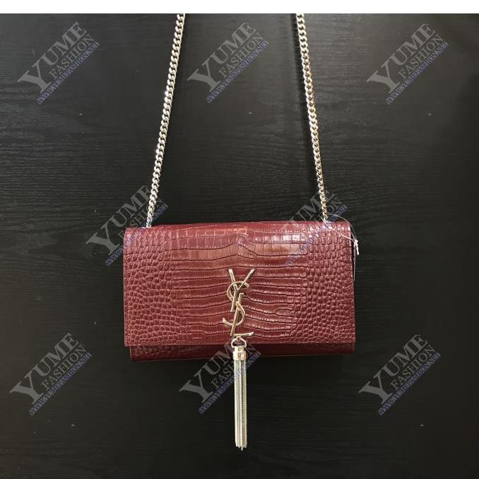 TÚI XÁCH YSL VÂN CÁ SẤU  