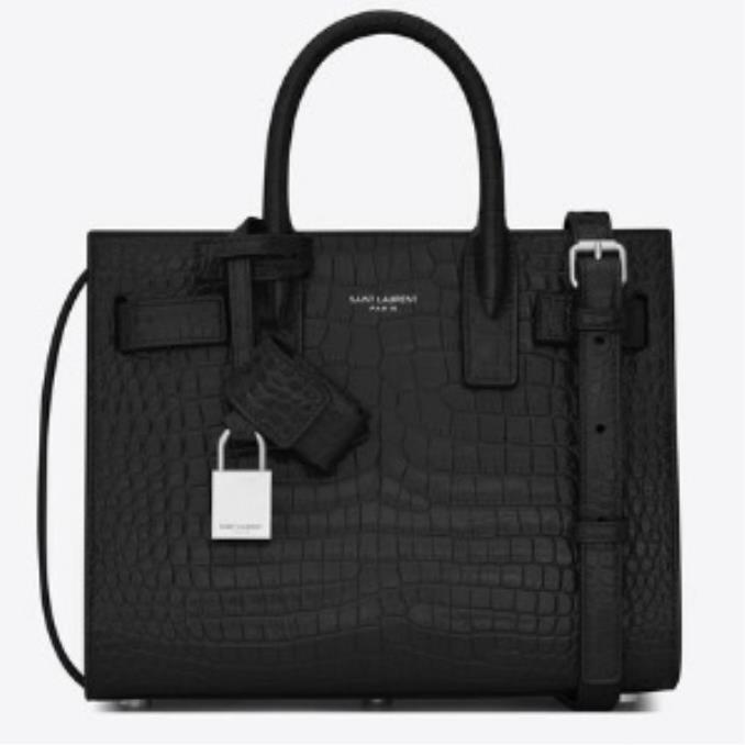 TÚI XÁCH YSL SAC DE JOUR CROCODILE-EMBOSSED