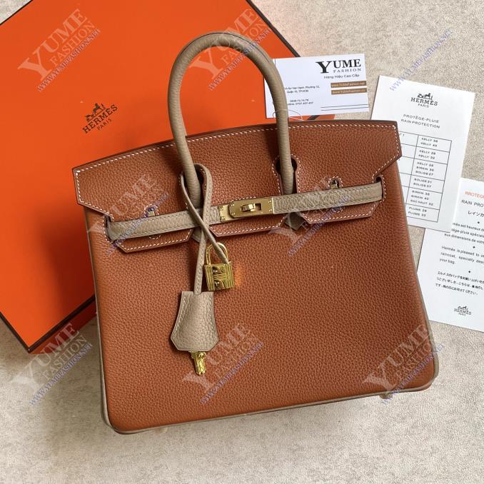 TÚI XÁCH HERMES Birkin Togo 25 Khoá Vàng
