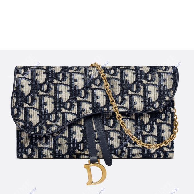 TÚI XÁCH DIOR&nbsp;LONG SADDLE WALLET WITH CHAIN