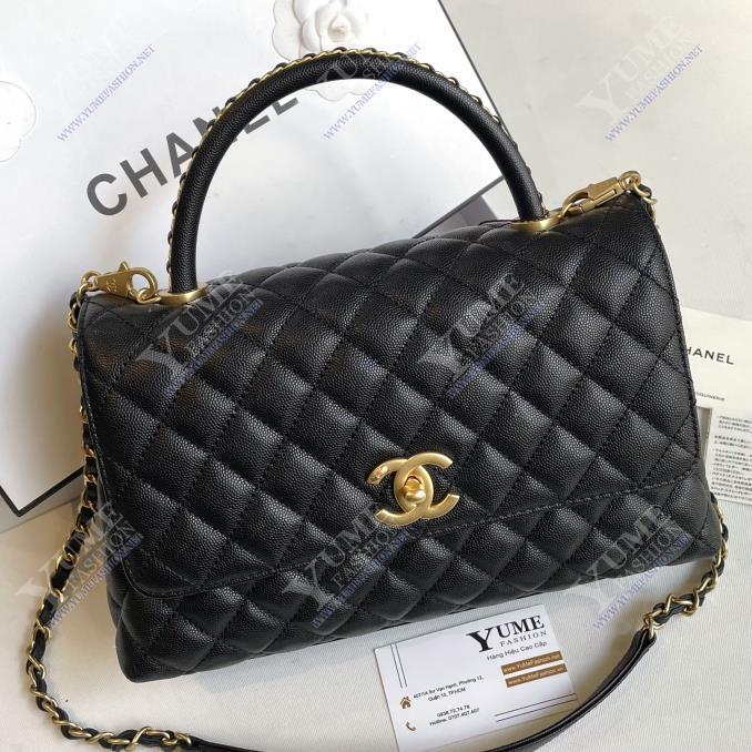 TÚI XÁCH CHANEL Coco 28 Caviar Quai Ph?i Xích