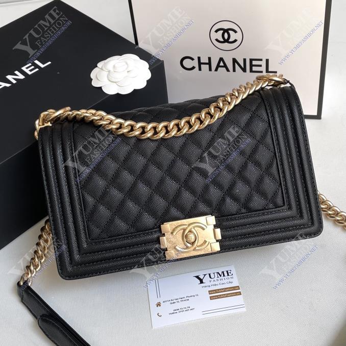 TÚI XÁCH CHANEL BOY 25 ( C? ) - Caviar Leather