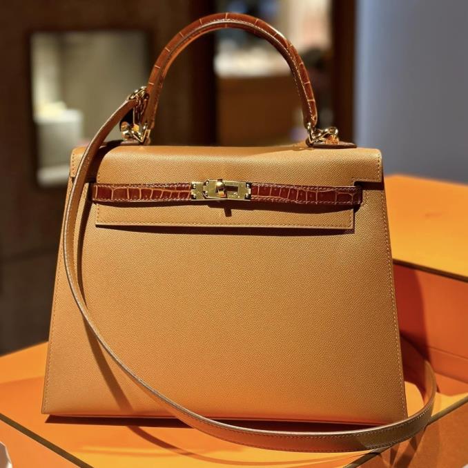 TÚI XÁCH HERMES&nbsp;Kelly 28 Epsom-Crocodile Leather